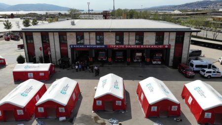 Bu çadırlar Büyükşehir itfaiyesini daha güçlü kılacak