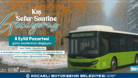 Toplu taşımada kış tarifesi düzenlemesi