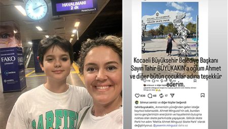 Anne Minguzzi’den Başkan Büyükakın’a teşekkür