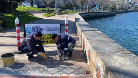 Değirmendere sahilinde hummalı çalışma – Kocaeli Büyükşehir Belediyesi