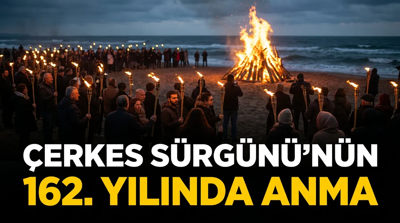 Çerkes Sürgünü’nün 162. yılında Babalı Sahili’nde anma töreni düzenlendi
