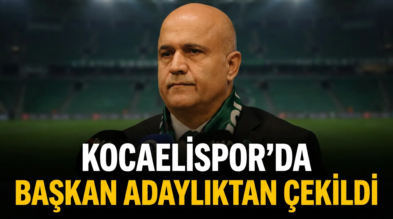 Kocaelispor’da Kongre Öncesi Gelişme: Recep Durul Adaylıktan Çekildi