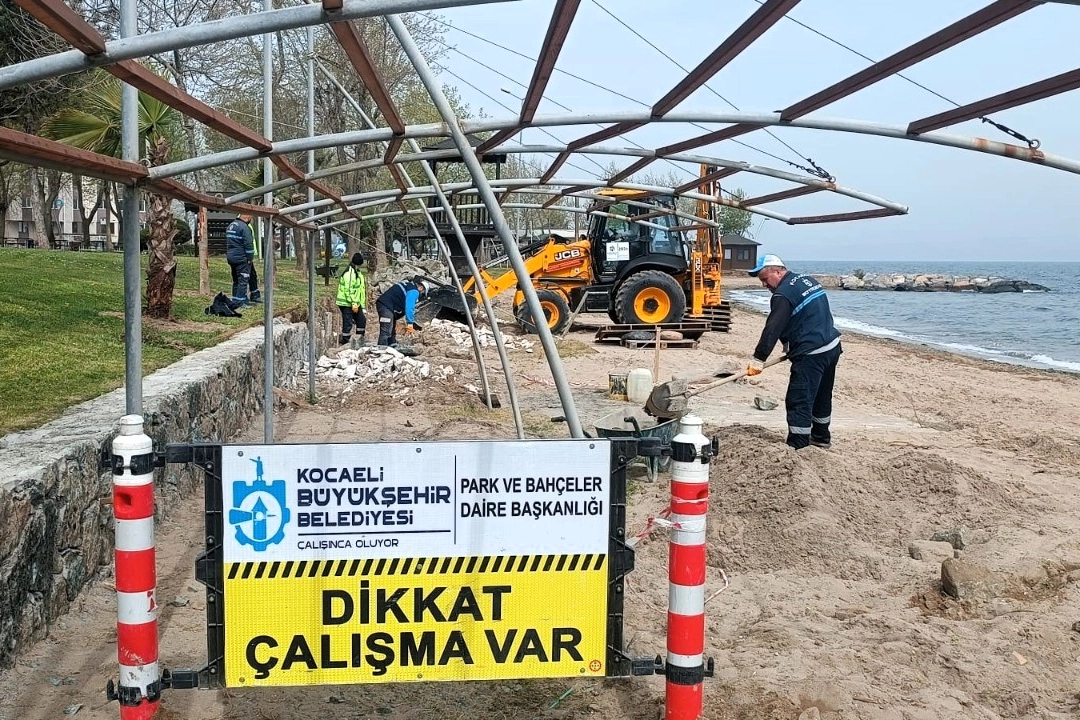 Kocaeli Sahillerinde Yaz Sezonu Öncesi Kapsamlı Bakım Çalışmaları Başladı